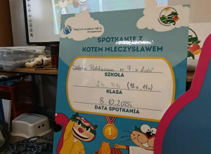 2B i 3B Spotkanie z Mleczną Kitą i Kotem Mleczysławem