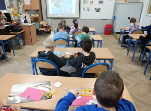 Przedszkolaki w naszej szkole