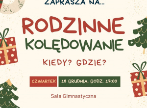 Rodzinne kolędowanie w naszej szkole