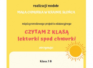 3B - Czytam z klasą - Mała chmurka w krainie słońca