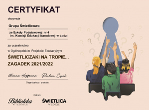 ŚWIETLICZAKI NA TROPIE..ZAGADEK -podsumowanie projektu.