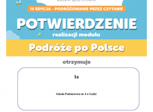 1A - Czytam z klasą lekturki spod chmurki